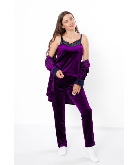 Women's set (robe, T-shirt, pants) Wear Your Own 42 Violet (8258-082-v20)