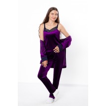 Women's set (robe, T-shirt, pants) Wear Your Own 42 Violet (8258-082-v20)