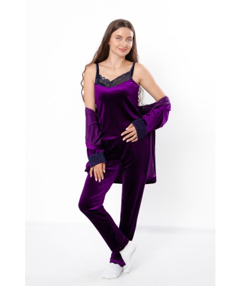 Women's set (robe, T-shirt, pants) Wear Your Own 42 Violet (8258-082-v20)