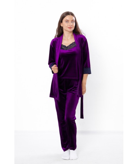 Women's set (robe, T-shirt, pants) Wear Your Own 42 Violet (8258-082-v20)