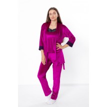 Women's set (robe, T-shirt, pants) Nosy Svoe 44 Crimson (8258-082-v9)