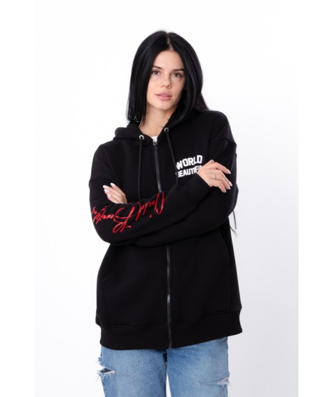 Zip-худі для жінок (оверсайз) Носи Своє L/178 Чорний (3357-025-33)