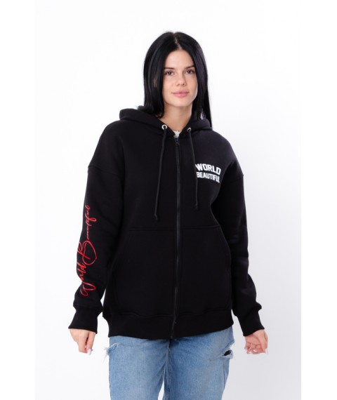 Zip-худі для жінок (оверсайз) Носи Своє L/178 Чорний (3357-025-33)