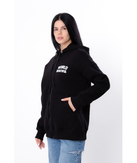Zip-худі для жінок (оверсайз) Носи Своє L/178 Чорний (3357-025-33)