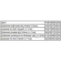 Комплект ясельний для дівчинки Носи Своє 80 Рожевий (5063-023-33-5-1-v2)