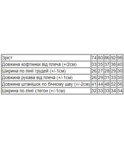 Комплект ясельний для дівчинки Носи Своє 74 Бузковий (5063-023-33-5-1-v1)