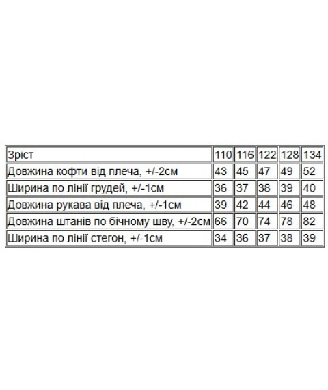 Піжама для дівчинки (тепла) Носи Своє 134 Сірий (6076-024-7-v10)