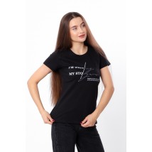 Футболка жіноча Носи Своє 54 Чорний (8188-001-33-1-v64)
