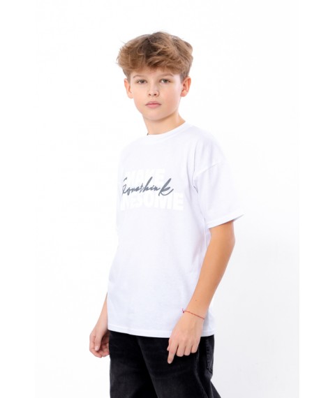 T-shirt for a boy (adolescent) Wear Your Own 146 Black (6414-001-33-1-v3)
