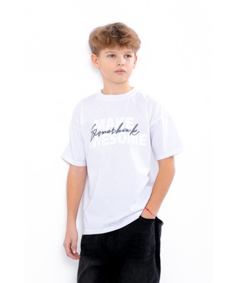 T-shirt for a boy (adolescent) Wear Your Own 146 Black (6414-001-33-1-v3)