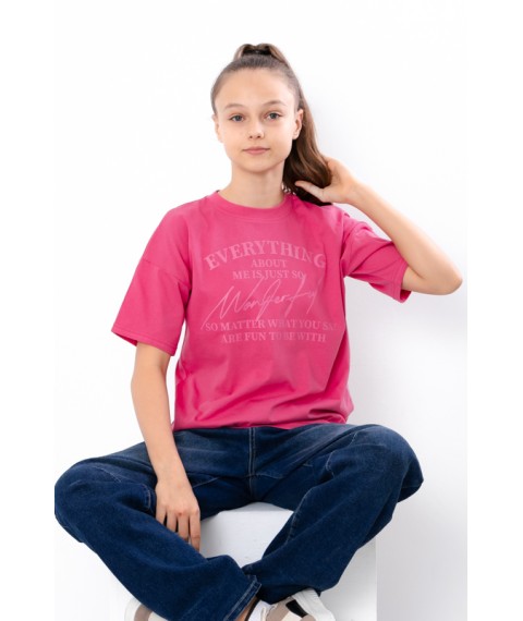 T-shirt for girls (teens) Wear Your Own 158 Crimson (6414-001-33-2-v11)