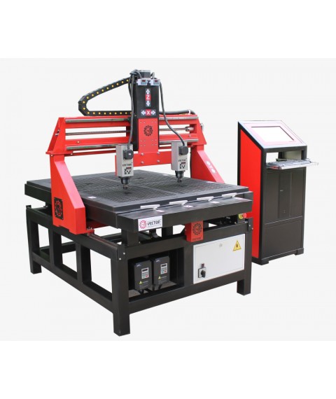 CNC milling machine with vacuum table Vector 1210FV