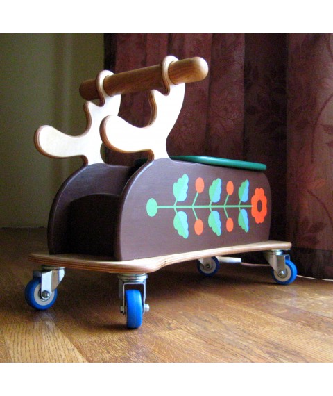 Children's painted cart Deer