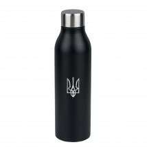 Термос для напоїв Герб України (чорний)
