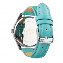 Ремінець для годинника ZIZ (небесно - блакитний, срібло)