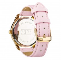 Ремінець для годинника ZIZ (пудровий - рожевий, золото)