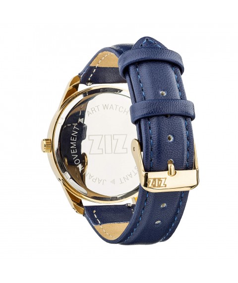 Ремінець для годинника ZIZ (нічна синь, золото)