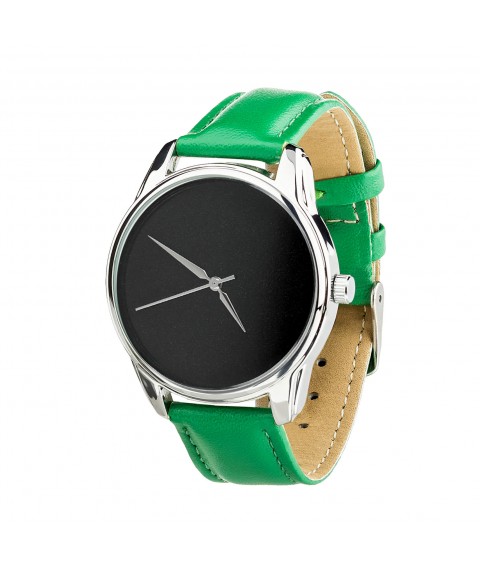 Часы ZIZ Минимализм черный (зеленый, серебро)