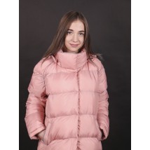 Women's Down Jacket With Hood And Reflective Edging