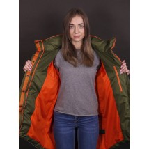 Down jacket Female With Reflective Edging