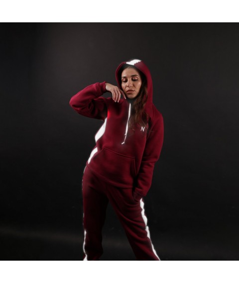Warm Women's Tracksuit With Reflective Inserts