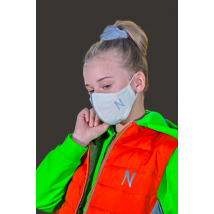 Reusable Mask With Reflective Edging And Logo