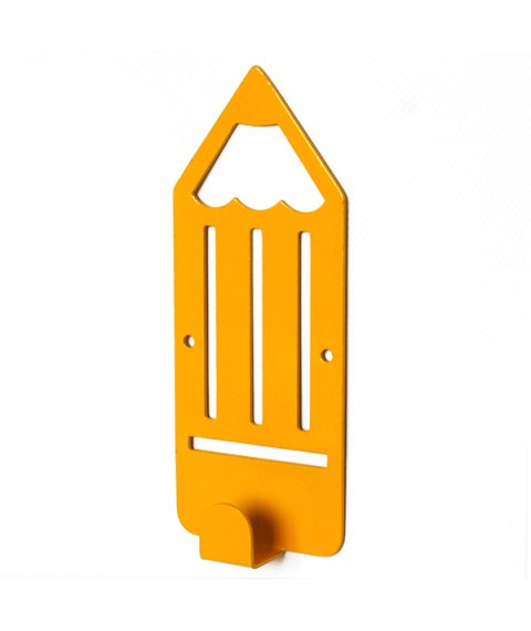 Children's wall hanger Glozis Pencil Yellow H-041 16 x 7cm