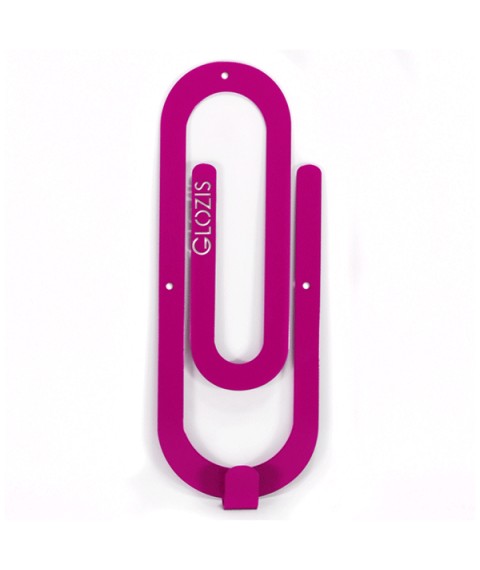 Wall hanger Hook Glozis Clip Purple H-015 26 x 10cm