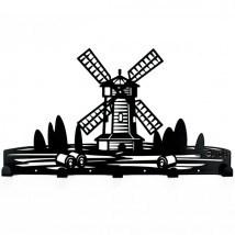 Вешалка настенная Glozis Windmill H-064 46 х 26см
