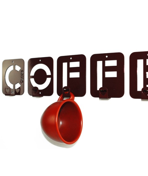 Вешалка настенная Glozis Coffee H-004 50 х 10 см