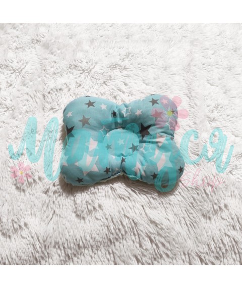 Baby pillow - Stars on turquoise