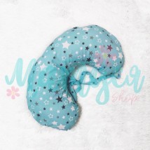 Baby feeding pillow - Stars on turquoise