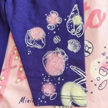 Anzug (T-Shirt+Shorts) Matusya New Pink+Blau 20524
