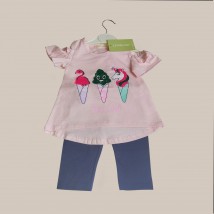 Anzug (T-Shirt+Hose) Matusya New Pink+Blau 3148