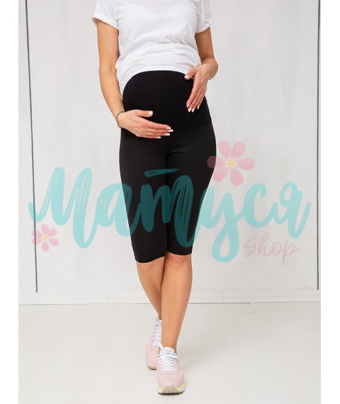 Knitwear Bicycle shorts for pregnant women with tummy volume regulator