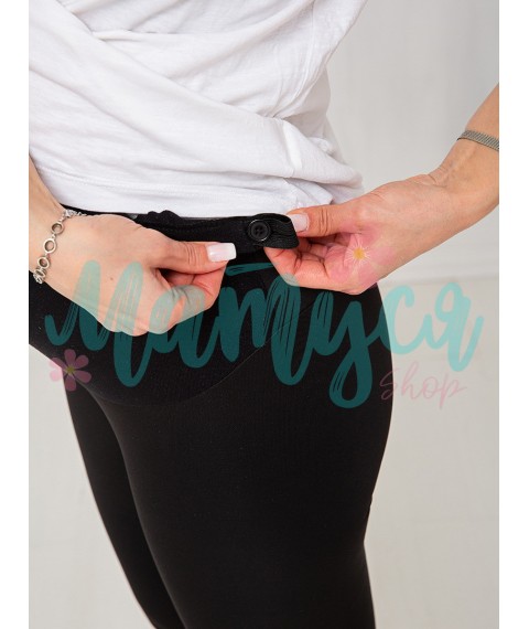 Knitwear Bicycle shorts for pregnant women with tummy volume regulator