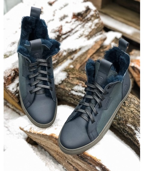 Blue Velvet Sneakers - 41