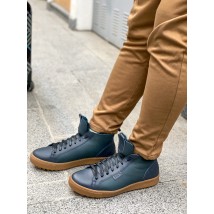 Blue fur sneakers - 41