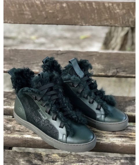 Green Velvet Sneakers - 39