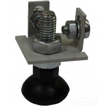 Metal thrust bearing with adjustable support