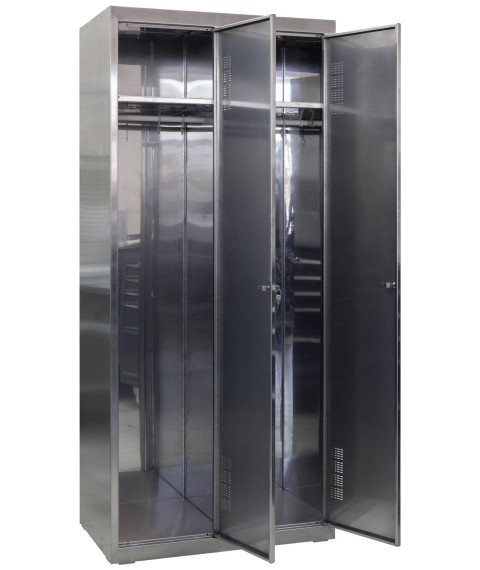 Stainless steel wardrobe SOMNZh-400/2