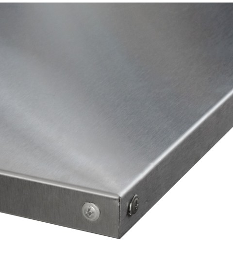 OSB table top - 25 mm + Stainless steel cover H
