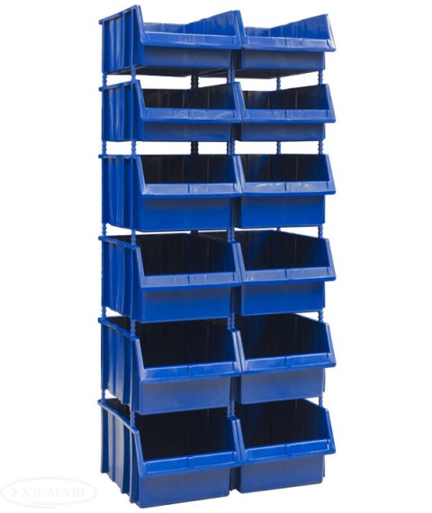 Single-sided plastic shelving 540-4/550-8