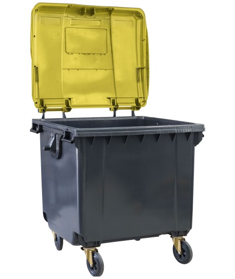 Container for solid waste TM "ESE" 1100 l. with flat lid