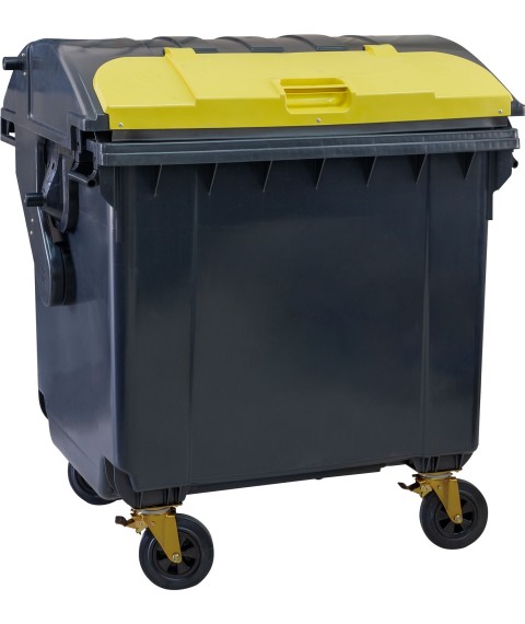 Container for solid waste TM "ESE" 1100 l. with round lid+additional lid