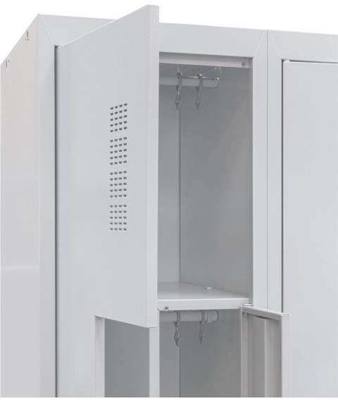 Шкаф одежный металлический ШОМ-Г-400/2-4