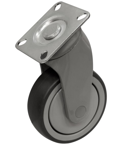 Swivel wheel 3091-100 without brake on platform (plastic bracket)