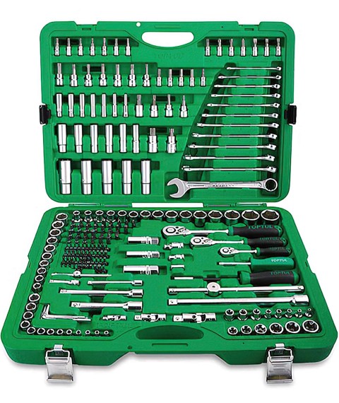Combined tool set 1/4"&3/8"&1/2" 216 units GCAI216R