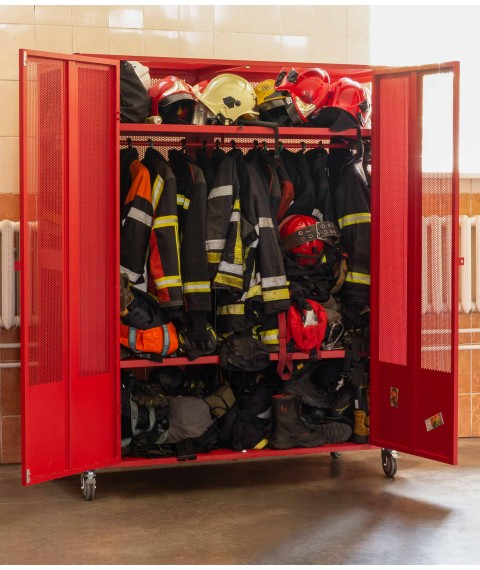Шкаф для хранения одежды и обуви пожарных ШОВ-900/2