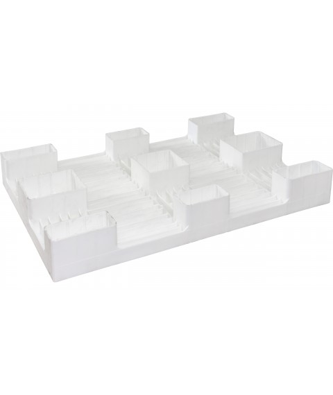 Plastic tray SPK80120K white